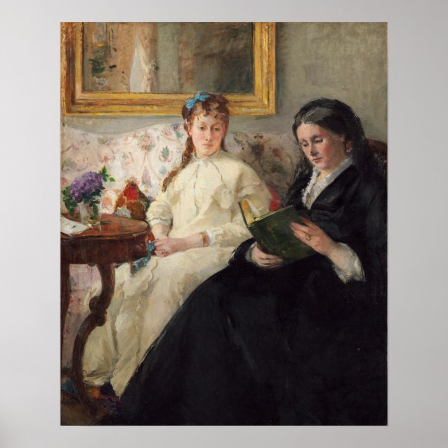 Poster Morisot - Mère Et Soeur De L'Artiste 1870 (Devant)