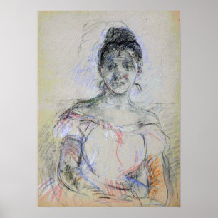Poster Morisot - Paule Gobillard en robe de bal 1887