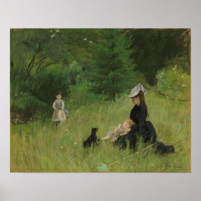 Poster Morisot - Sur La Pelouse 1874 (Devant)