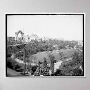 Poster Morningside Park, New York c1904, Vintage