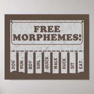 Poster Morphèmes libres