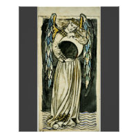 Morris - Ange de nuit tenant une lune en attente