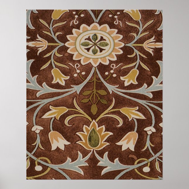 Poster Morris Little Flower Art Nouveau Détail (Devant)