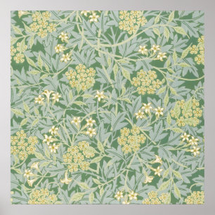 Poster Morris Vigne & Jasmin Jardin Fleur Classique