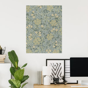 Poster Morris Vigne & Jasmin Jardin Fleur Classique