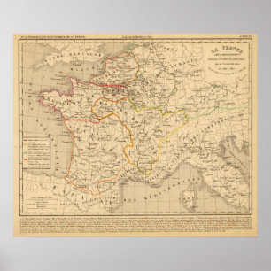 Poster Mort de Clothaire 1er de La d'apres de la France