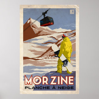 Poster Morzine - Effet Vintage