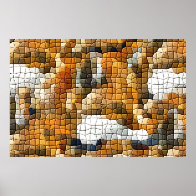 POSTER MOSAIC FOX (Devant)