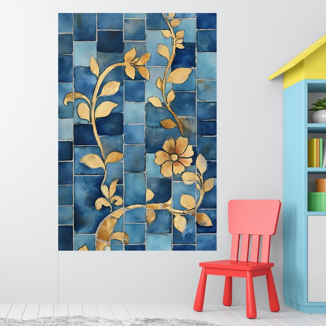 Poster Mosaic reminiscent of traditional Moroccan styles, (Pépinière 1)