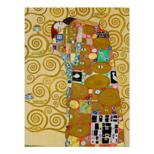 Poster Mosaïque d'accomplissement de Klimt : Frise vintag