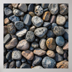Poster Mosaïque de galets