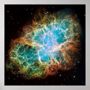 Poster Mosaïque de Hubble de la nébuleuse de crabe