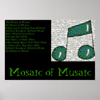 Poster Mosaïque de la musique