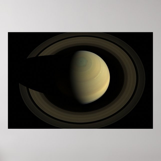 Poster Mosaïque De La Planète Saturne Et Ses Principaux A (Devant)