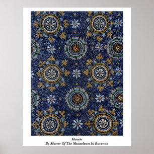 Poster Mosaïque Du Maître Du Mausolée À Ravenne