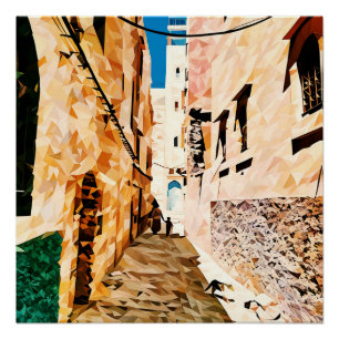 Poster Mosaïque du paysage