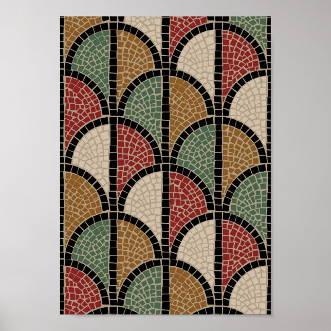 Poster Mosaïque - romaine (Pompéi) (Devant)