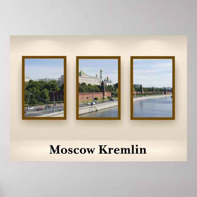 Poster Moscou Kremlin (Devant)