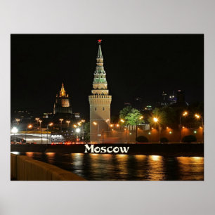 Poster Moscou la nuit