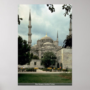 Poster Mosquée Bleue, Istanbul, Turquie