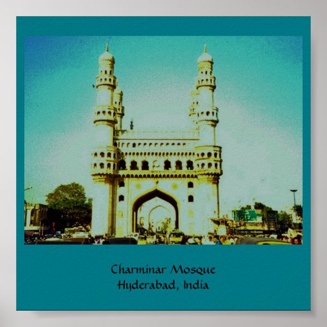 Poster Mosquée Charminar (Devant)