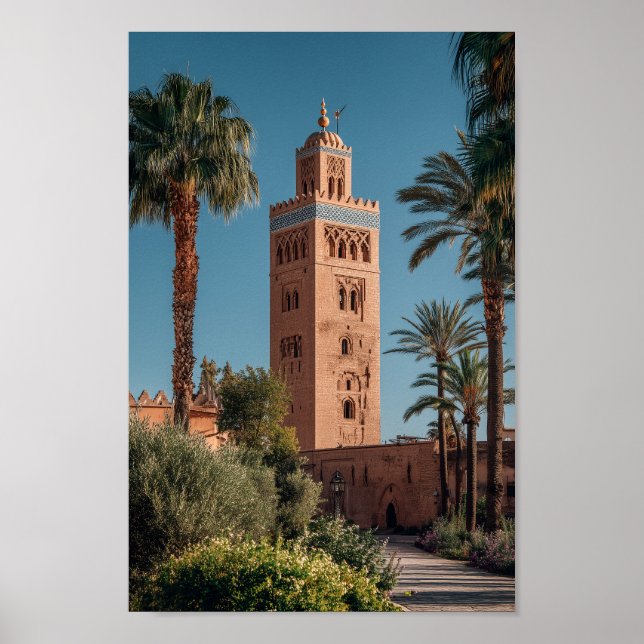 Poster Mosquée de Koutoubia Marrakech - Architectura maro (Devant)