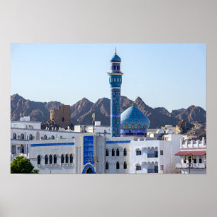 Poster Mosquée Muttrah - Mascate, Oman