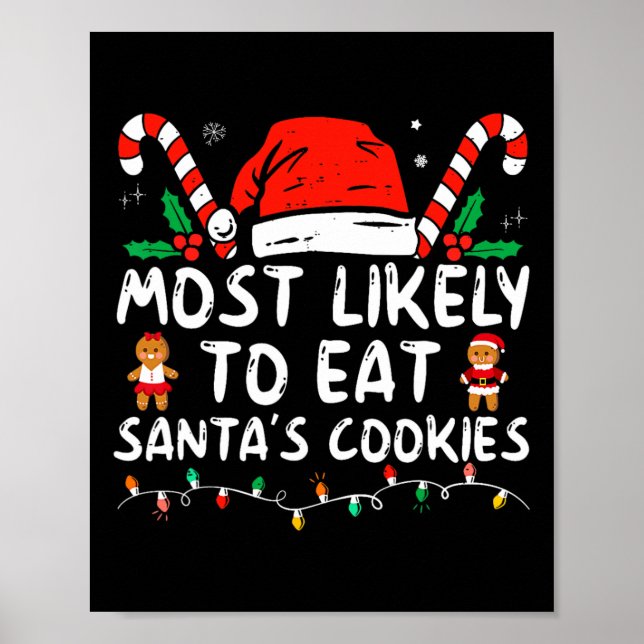 Poster Most Likely To Eat Santas (Devant)
