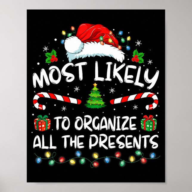 Poster Most Likely To Organize All The Family Christmas  (Devant)