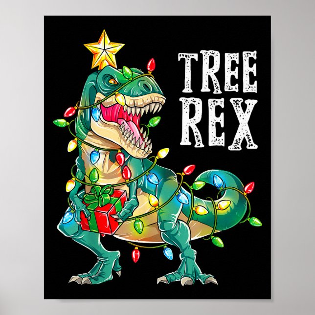 Poster Most Wonderful Christmas Co Dinosaur Christmas Tre (Devant)