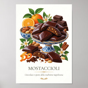 Poster Mostaccioli – Vintage Italian Dessert