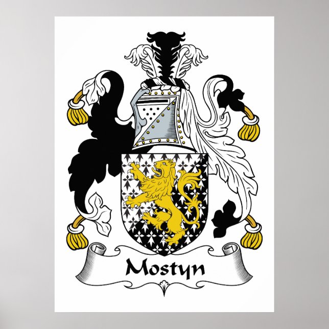 Poster Mostyn Family Crest (Devant)
