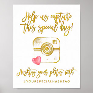 Poster Mot-clé de médias sociaux de couleur de fond