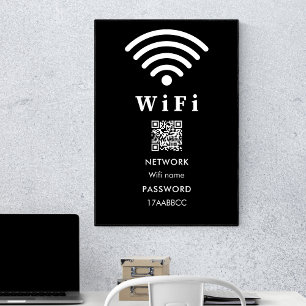 Poster Mot de passe du code QR Wifi   Analyser Pour Conne
