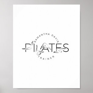 Poster Mot Pilates Instructeur Pilates