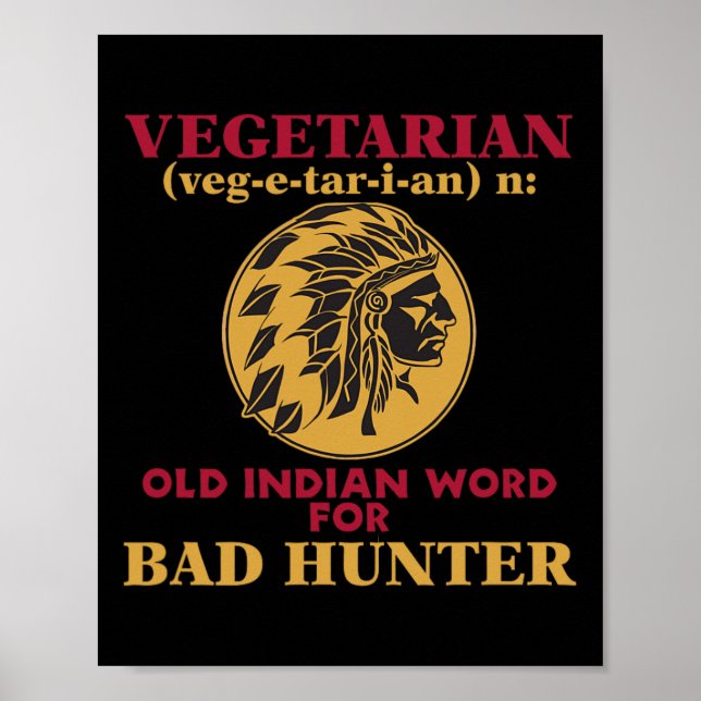 Poster Mot Végétarien Ancien Indien Pour Byd Hunter (Devant)