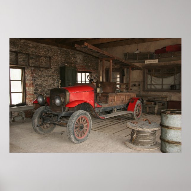 Poster Moteur à feu antique (Devant)