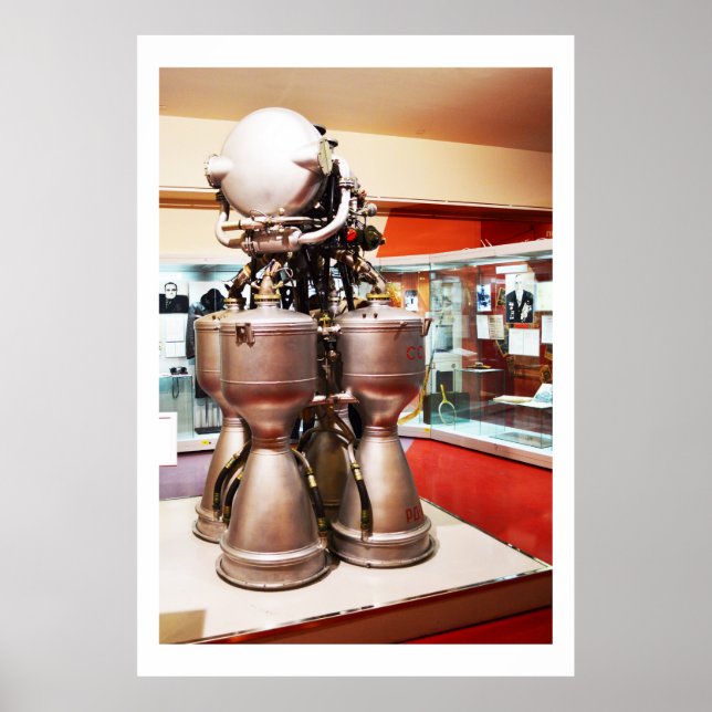 Poster Moteur à fusée liquide RD214 (Devant)