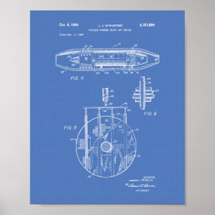 Poster Moteur à jet d'eau nucléaire 1959