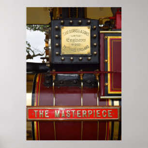 Poster Moteur de traction à vapeur