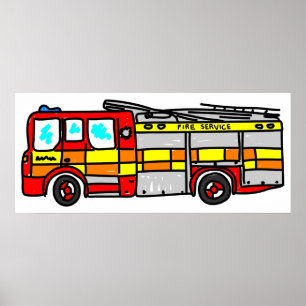 Poster Moteur d'incendie