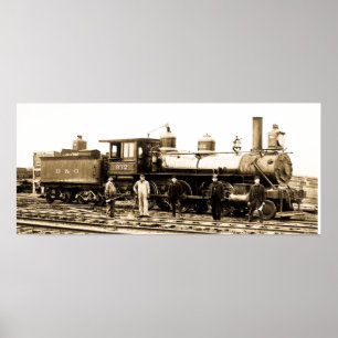 Poster Moteur ferroviaire Baltimore & Ohio 932