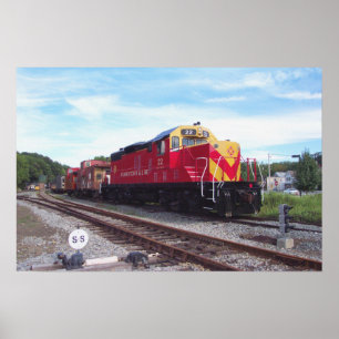 Poster Moteur ferroviaire Morristown et Erie # 22