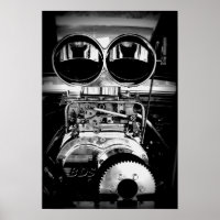 Poster moteur soufflé