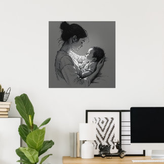 Poster Mother & Baby artwork
