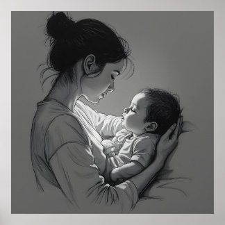 Poster Mother & Baby artwork