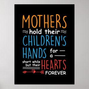 Poster Mother Gift Mothers Hold Their Children Hands