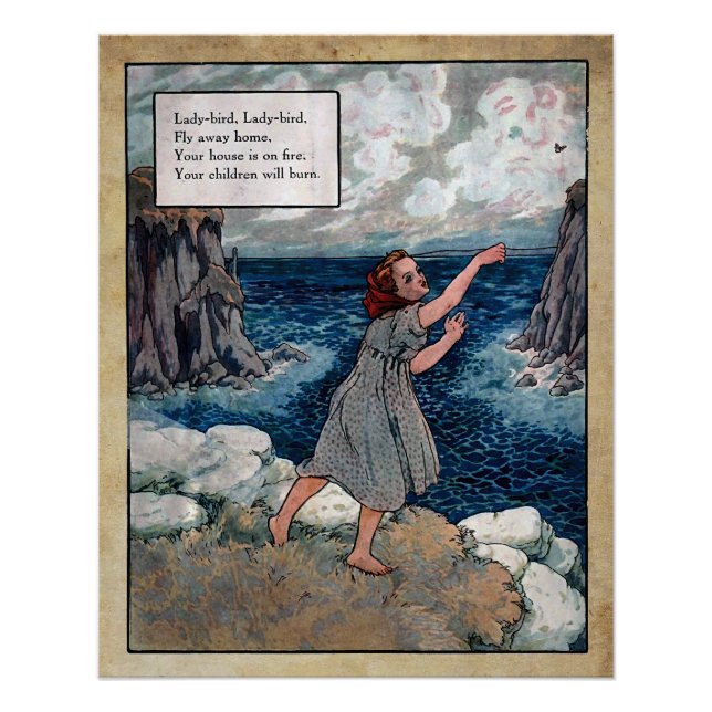 Poster mother goose nursery rhys 5 (Devant)
