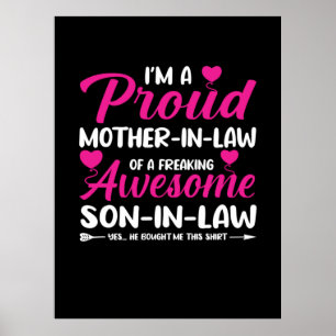 Poster Mother In Law Of Awesome Son In Law