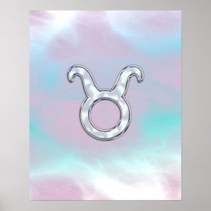 Poster Mother of Pearl Taurus Zodiac Astrology